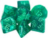 Starfarer Sci-Fi RPG Dice - 'Quasar' - Dark Green with White Swirls...