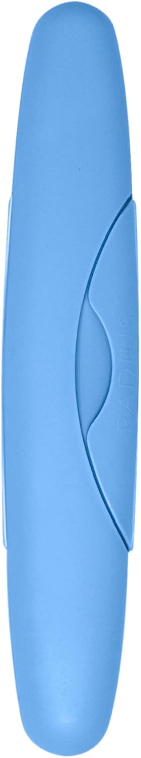 RADIUS Travel Case Value Pack, 3 Count (Toothbrush, Razor, Soap), BPA-Free Recycled Plastic, Portable for Bathroom, School, Home, Camping - Periwi...