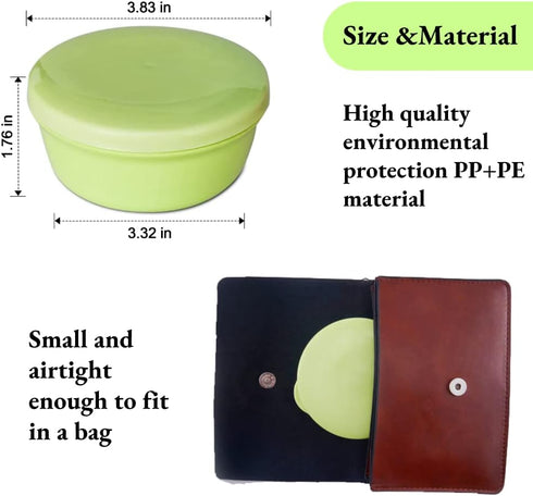 Portable Round Soap Dishes, Plastic Travel Soap Holder Case,Soap Container with Lid Leak-Proof Drain,Soap Box for Home Traveling Outdoor Hiking Ca...