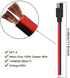 4Pcs SAE Connector 14AWG-12in 2-Pin SAE Single Plug Quick Disconnect SAE Power Extension Cord Suitable for Connecting and transmitting Solar Batte...