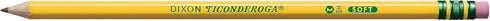 Ticonderoga Wood-Cased Pencils, Pre-Sharpened, 2 HB Soft, Yellow, 72 Count...