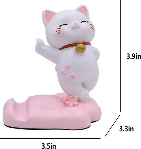 Cute Cat Phone Holder Desk Ornament Kawaii Phone Stand Universal Desk Phone Stand for All Mobile Smartphones Tablets......