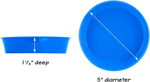 Hygloss Products 10 Plastic paint bowls, Assorted Colors...