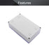 Fielect Clear Junction Box ABS Plastic Project Box Dustproof Waterproof IP65 Universal Electrical Project Enclosure with Transparent Cover, 7.87" ...