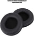 V BESTLIFE 1 Pair Universal 100mm Headphone pad Replacement pad, Soft Foam Cushion Noise Reduction Headset Cover Case,Made from Protein Leather,Bl...