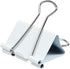 JAM PAPER Colorful Binder Clips - Large - 1 1/2 Inch (41 mm) - White Binderclips - 12/Pack...