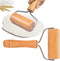 Small Rolling Pin, Wooden Dough Roller, Non-Stick Pizza Roller, Dough Baker Roller Set for Home Kitchen Baking Cooking(9.5cm/3.74in)...
