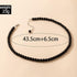 Asphinien Asphire Vintage Black Beaded Choker Bohemian Bead Ball Necklace Dainty Women's Collar Necklace Prom Party Festival Gift...