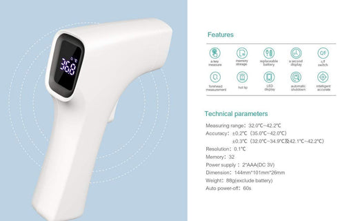 BBLove Non-Contact Infrared Forehead Digital Thermometer for Adults, Babies, Children, Kids...