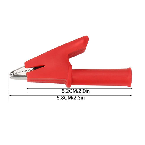 Folders Safety Test Clips 10pcs /Set P2002 20A 5 Colors 4mm Banana Jack Safety Test Clip for Multimeter 380V...