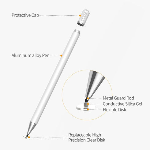 Stylus Pens for iPad Pencil, Capacitive Pen High Sensitivity & Fine Point, Magnetism Cover Cap, Universal for Apple/iPhone/Ipad pro/Mini/Air/Andro...