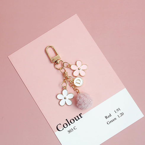 Cute Pink Case for Airpods 2nd/1st Generation Cover for Girl Women with Pom pom Flower Keychain & Cleaner Kit, Soft Silicone Airpods iPod 2nd/1st ...