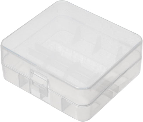 Heyiarbeit Battery Storage Case Holder Box for 2 26650 Batteries, Clear Color (2 Pack)...