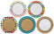 Round Framed Mini Cutouts 3 Inch Cutout Student Badge - Bulletin Board Decor Shapes - 36 Pieces...