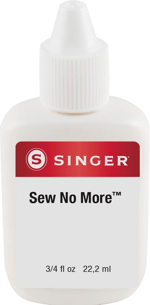SINGER 00184 Sew No More Fabric Glue, 3/4-Fluid Ounce,...
