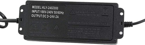 3-24V 2A Adjustable AC/DC Power Adapter, 50-60hz Multi Voltage Power Supply for Household Electronics and LED Strip, 5.5 x 2.5mm US Plug...