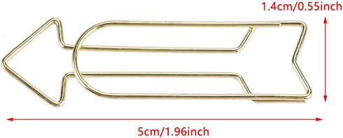 12Pcs Gold Paper Clips Large Paperclips MetalClips School Office Supplies Personal Document Organization...