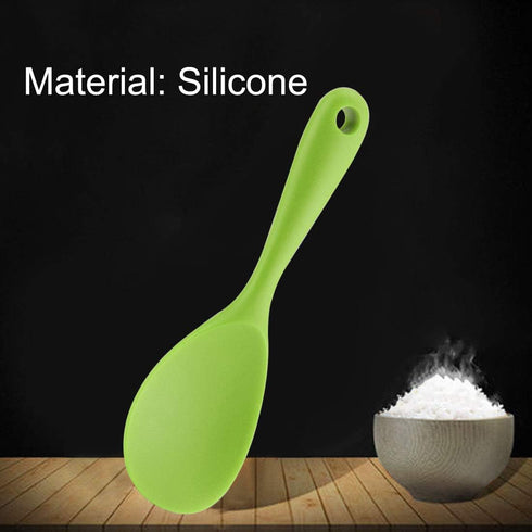 uxcell Silicone Soup Ladle Spoon 8.7 Inch Heat Resistant to 450°F One Piece Design Restaurant Kitchen Cooking Utensil for Serving Soup Green...