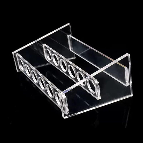 Test Tube Holder 6 Wells Test Tube Rack, Acrylic Lab Stand Rack for 10ml Centrifuge Tubes Clear (10ml, 6 Wells)...