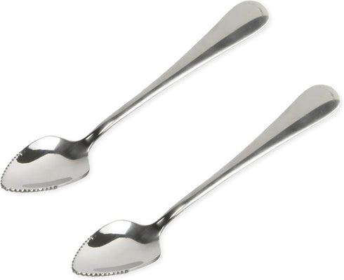 Chef Craft Select Serrated Grapefruit Spoon, 9 inch 2 piece set, Stainless Steel...