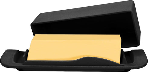 Bamboo Butter Dish with Lid and Knife,Small Butter Keeper for One Stick of Butter,Butter Holder Container for Refrigerator,Countertop,Dishwasher S...