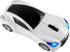 Cool Sport Car Shaped 2.4GHz Wireless Mouse Optical Cordless Mice with USB Receiver for PC Laptop Computer 1600DPI 3 Buttons White...
