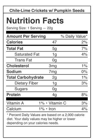 Don Bugito Planet-Friendly Edible Insect Protein Snacks (Chili-Lime Crickets)...