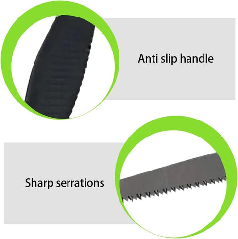 Hand Saw Folding Saw Pruning Saw with Rugged 5.9 Inch Blades Held Foldable Garden Saw for Cutting Tree Branches Bamboo Bone...