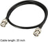 uxcell RG58 Coaxial Cable with BNC Male to BNC Male Connectors 50 Ohm 20 Inch...