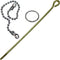 Rocky Mountain Goods Universal Toilet Flapper Lift Wire and Chain - Brass 5” Lift Wire and Brass Chain Replacement Kit for Most Toilet Models - Ea...