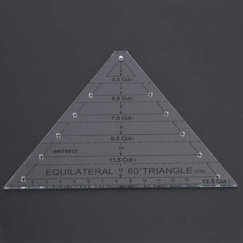Triangle Quilting Ruler, Easy Diagonal Sets Ruler Laser Cut Acrylic Ruler Easy Precision Cutting Ruler for Quilting Sewing and Crafts...