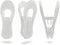 Hanger Clips 30 Pack, Multi-Purpose Hanger Clips for Hangers, White Finger Clips for Plastic Clothes Hangers, Pants Hangers Clips...