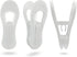 Hanger Clips 30 Pack, Multi-Purpose Hanger Clips for Hangers, White Finger Clips for Plastic Clothes Hangers, Pants Hangers Clips...