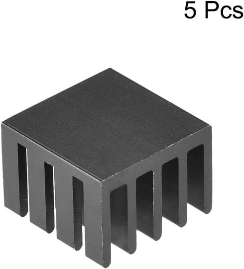 uxcell Electronic Radiators Heatsink for MOS GPU IC Chip Black 14 x 14 x 10 mm 5pcs...