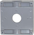 Sigma Engineered Solutions, Gray Sigma Electric 14357 1-Inch 3 Hole 2-Gang Box...