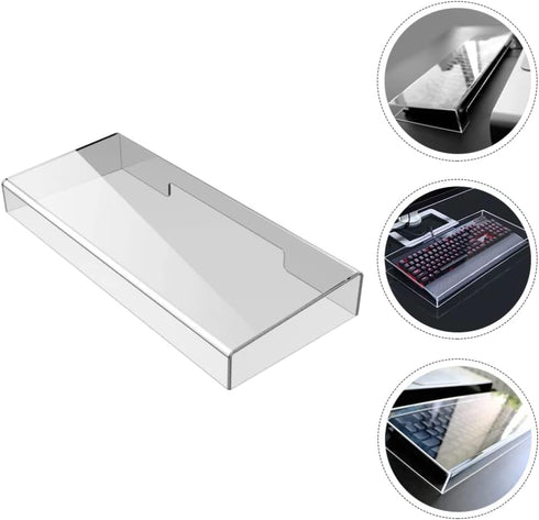 Cabilock Keyboard Dust Cover Desktop Monitor Plate Holder Clear Keyboard Stand Laptop Office Accessories Lapdesk Mouse Mechanical Keyboard Protect...