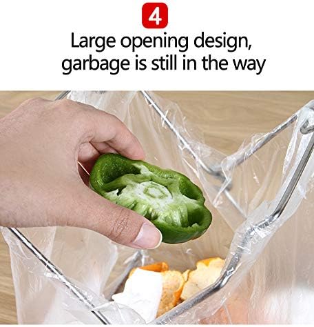 Desktop Trash Bag Holder,Small Garbage Bag Rack,Home Kitchen Countertop Folding Trash Bag Bracket Organizer Dishcloth Towel Rack...