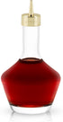 Viski Belmont Crystal Glass Cocktail Bitters Bottle with Gold Dasher Top, Elegant Barware for Cocktail Party or Special Occasion, Home Bar Accesso...