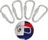 foxany Flags Snaps Hook, Aluminum Flags Pole Clips, Flags Hardware, Accessory for Backpack/Key Ring/Flags/Dog Leash (4 Pcs)...