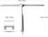 Shower Squeegees Stainless Steel with Self Adhesive Hook Window Squeegees for Shower Doors Bathroom Mirror Wiper, Window Glass Cleaning...