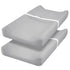 PHF Baby Changing Pad Covers for Boys Girls, 2 Pack Ultra Soft Breathable Microfiber Changing Pad Table Sheets for Most Baby Changing Pads, Grey &...