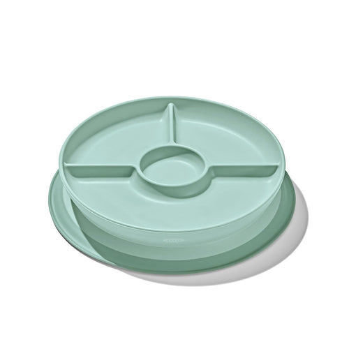 OXO Tot Stick and Stay Suction Divided Plate - Opal...