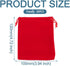 FASHEWELRY 50pcs Small Drawstring Velvet Bag 4.7x4 inch Jewelry Gift Pouches Red Party Wedding Favor for Candy Ring Dice Watch Packing Keepsakes...