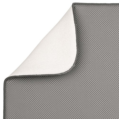 InterDesign 41141 Solid Large 24" x 18" Mat Black...