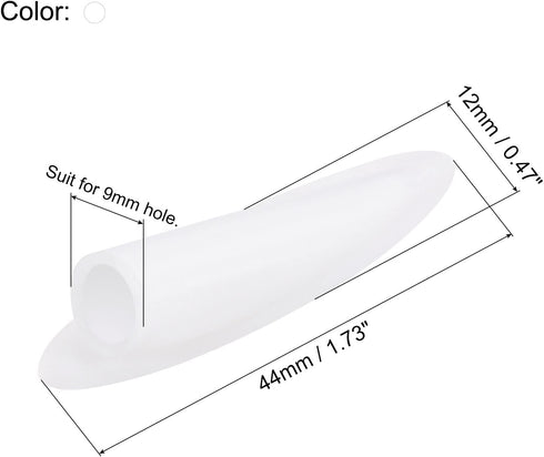 MECCANIXITY 9mm Plastic Pocket Hole Plugs,Wood Plugs for Pocket Hole Jig Working Tool Accessories,White Pack of 50...