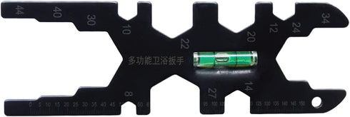 Multifunction Steel Plumbing Wrench Tool, Faucet Water Pipe Basin Bathroom Drain Hose Installation and Removal Level Wrench...