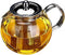 Small Teapot, Teapot with Infuser, Glass Tea Kettle Stovetop Safe, Blooming and Loose Leaf Tea Maker Set Gift for Women, 650ml/22oz...