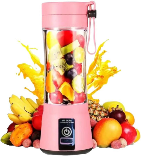 WROZZO Mini Personal Blender, 1000W Powerful Motor, 800ml Cup, 6 Stainless Blades, USB Charging, Portable Blender for Shakes and Smoothies Pink...