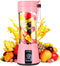 WROZZO Mini Personal Blender, 1000W Powerful Motor, 800ml Cup, 6 Stainless Blades, USB Charging, Portable Blender for Shakes and Smoothies Pink...