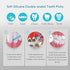 400pcs Dental Picks Soft-Interdental Brush Double-Ended Toothpicks Silicone Dental Floss...